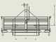 Benne pour tracteur Blackstone B-TB 140 - Basculable - 3 ridelles ouvrables