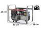 MOSA GE 7000 BBM AVR - Groupe &eacute;lectrog&egrave;ne &agrave; essence avec AVR 6 kW - Continue 5 kW Monophas&eacute; - Moteur B&amp;S XR2100