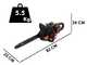 WORX WG385E NITRO - Tron&ccedil;onneuse &agrave; batterie  - 2 x 40V 4Ah - Guide de 40 cm