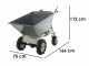 Brouette &eacute;lectrique &agrave; batterie BlackStone BS-CAR 500 E-D - Batterie de 48V/25Ah