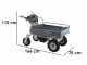 Brouette &eacute;lectrique &agrave; batterie BlackStone BS-CAR 500 E-F - Batterie de 48V/25Ah