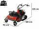Benassi T750 SHD - Tondeuse d&eacute;broussailleuse professionnelle &agrave; couteaux sur chenilles - Honda GX270