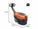 Comet PSW 11 E - Autolaveuse professionnelle &eacute;lectrique  - 3 en 1 : nettoie, s&egrave;che, aspire