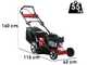 Marina Systems AGRI 57 SKW 3V ZHW  - Tondeuse &agrave; gazon thermique ctract&eacute;e - Moteur Kawasaki FJ180