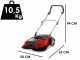 Einhell TE-SW 18/610 Li S - Balayeuse &agrave; batterie avec bac de ramassage - Avec batterie et chargeur de 18V - 2,5 Ah