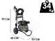 Comet FDX2 CXD 10/220 - Nettoyeur haute pression thermique - 220 bar - 600 l/h - Moteur Loncin G200FA &agrave; essence