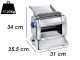 Imperia New Restaurant - Laminoir - Machine &agrave; p&acirc;tes &eacute;lectrique en INOX 160W