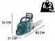 Makita UC012G - Tron&ccedil;onneuse &agrave; batterie 40V 4Ah - Guide 40 cm