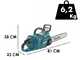 Makita UC016G - Tron&ccedil;onneuse &agrave; batterie  40 V 4 Ah - Guide 40 cm
