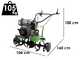 Motobineuse Agri 102 avec fraise 95 cm -  Moteur &agrave; Diesel de 296cm3
