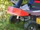 Tracteur tondeuse &eacute;lectrique CaRINO - Moteur &agrave; batterie  48V/200 Ah - Largeur de coupe 95 cm - Roues Garden