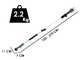 S&eacute;cateur de taille &agrave; batterie sur perche t&eacute;lescopique GreenBay TopCut 32 - 2x 16.8V - 2Ah - 150/210 cm - Diam&egrave;tre de coupe 32 mm
