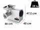 Sirman TC 12 Dakota FX - Hachoir &agrave; viande &eacute;lectrique - en aluminium et acier inox - 1100W