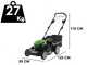 Tondeuse autotract&eacute;e &agrave; batterie Greenworks GD48LM51SP  48V - 51 cm