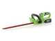 Taille-haies &agrave; batterie Greenworks G24HT56 24V - lame de  56 cm - Batterie 4Ah 24V