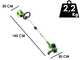 Greenworks G48LT30 - Coupe-bordures &eacute;lectrique &agrave; batterie - 48V 2Ah + batterie de 2Ah