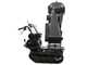 Wortex Tiger D420/120L - Broyeur &agrave; moteur thermique avec base &agrave; chenilles - Moteur Loncin D420