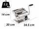 G3 FERRARI Sfoglia Easy - Laminoir - Machine à pâtes manuelle en acier inoxydable