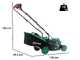 Tondeuse &agrave; pouss&eacute;e &agrave; batterie RIBIMEX PRBAT20-TON33 - Batterie de 2x20V 4Ah - Largeur de coupe 34 cm