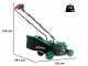 Tondeuse &agrave; pouss&eacute;e &agrave; batterie RIBIMEX PRBAT20-TON33 - Batterie de 2x20V 4Ah - Largeur de coupe 34 cm