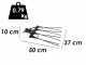 Peigne vibreur pneumatique Lisam R8 Carbon - 7 - 8 bars - 1700 battements par minutes