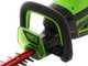 Taille-haies &eacute;lectrique &agrave; batterie Greenworks GD60HT66 60V - lame de 66 cm- SANS BATTERIE NI CHARGEUR