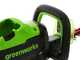 Taille-haies &eacute;lectrique &agrave; batterie Greenworks GD60HT66 60V - lame de 66 cm- SANS BATTERIE NI CHARGEUR