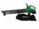 Ribimex PRBAT20-ASBSB - Souffleur aspirateur de feuilles &agrave; batterie 40 V 4 Ah 