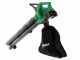 Ribimex PRBAT20-ASBSB - Souffleur aspirateur de feuilles &agrave; batterie 40 V 4 Ah 