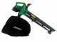 Ribimex PRBAT20-ASBSB - Souffleur aspirateur de feuilles &agrave; batterie 40 V 4 Ah 