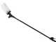Aima Twist Standard - Peigne vibreur &eacute;lectrique 210/310 cm &agrave; batterie de type automobile avec c&acirc;ble inclus - Perche en aluminium fixe + rallonge