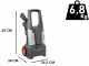 Nettoyeur haute pression &agrave; eau froide Comet KMZ 130 Classic - Pression max 130 bars