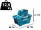 Nettoyeur haute pression &agrave; batterie avec cuve Makita DHW080ZK - 2x 18V 5Ah