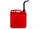 Bidon 20 L professionnel en plastique pour carburants  avec verseur flexible