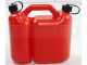 Bidon double 5 + 2,5 l pour carburant et huile avec bec verseur flexible