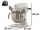 KitchenAid Professional 5KSM7990X Blanc - Batteur m&eacute;langeur plan&eacute;taire