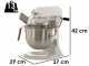 KitchenAid Professional 5KSM7990X Blanc - Batteur m&eacute;langeur plan&eacute;taire
