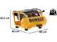 DeWalt DPC10RC-QS - Compresseur d'ai &eacute;lectrique portatif monophas&eacute;, oil-less - Moteur 2 CV - 10 L