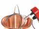 Chaudron &eacute;lectrique en cuivre lisse pour polenta NuovaFac Cuoca Automatica base ronde 4L - 5W
