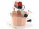 Chaudron &agrave; polenta en cuivre &eacute;lectrique martel&eacute; NuovaFac Cuoca Automatica base plate 9L - 24W