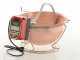 Chaudron &eacute;lectrique en cuivre martel&eacute; pour polenta - NuovaFac Cuoca Automatica base ronde 6L - 24W