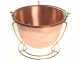 Chaudron &eacute;lectrique en cuivre lisse pour polenta NuovaFac Cuoca Automatica base ronde 9L - 24W