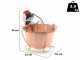 Chaudron &eacute;lectrique en cuivre lisse pour polenta NuovaFac Cuoca Automatica base ronde 9L - 24W