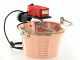 Chaudron &eacute;lectrique &agrave; induction en cuivre martel&eacute; pour polenta NuovaFac Cuoca Automatica base plate 4L - 5W