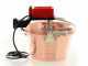 Chaudron &eacute;lectrique &agrave; induction en cuivre martel&eacute; pour polenta NuovaFac Cuoca Automatica base plate 4L - 5W