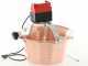 Chaudron &eacute;lectrique en cuivre martel&eacute; pour polenta NuovaFac Cuoca Automatica base plate 14L - 30W