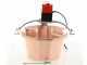 Chaudron &eacute;lectrique en cuivre martel&eacute; pour polenta NuovaFac Cuoca Automatica base plate 14L - 30W
