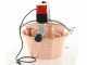Chaudron &eacute;lectrique en cuivre martel&eacute; pour polenta NuovaFac Cuoca Automatica base plate 14L - 30W