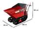 Brouette motoris&eacute;e &agrave; chenilles dumper Ranger M570 HD-E - Moteur Honda GX200 - D&eacute;marrage &eacute;lectrique