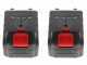 Perche &eacute;lagueuse &agrave; batterie t&eacute;lescopique Sbaraglia ARES-22 - 2 Batteries de 5.2 Ah/21V